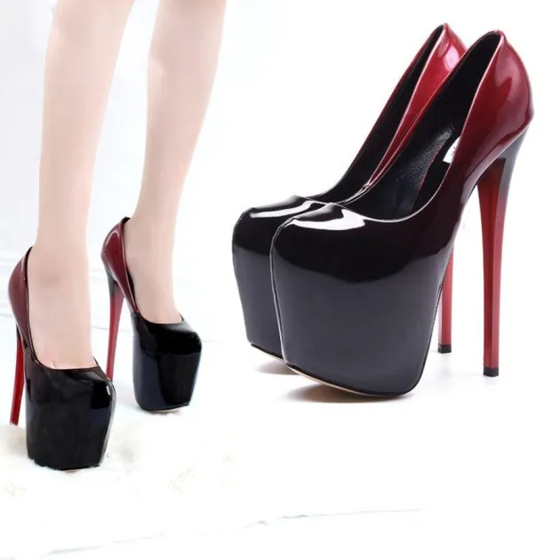 Super High Stiletto 19cm Nightclub Women Shoes Super Large Size