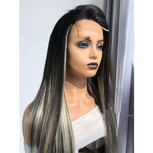 Reality Wig Lace Straight Body Wave-pruiken van echt haar