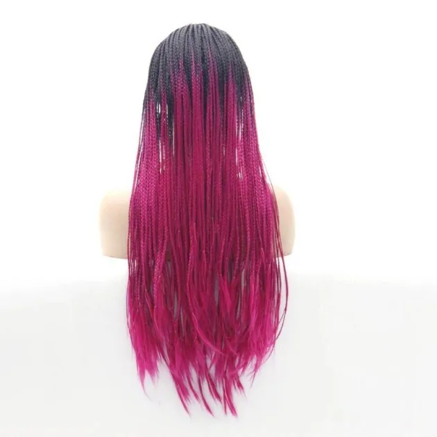 Double Braided Wig Purple