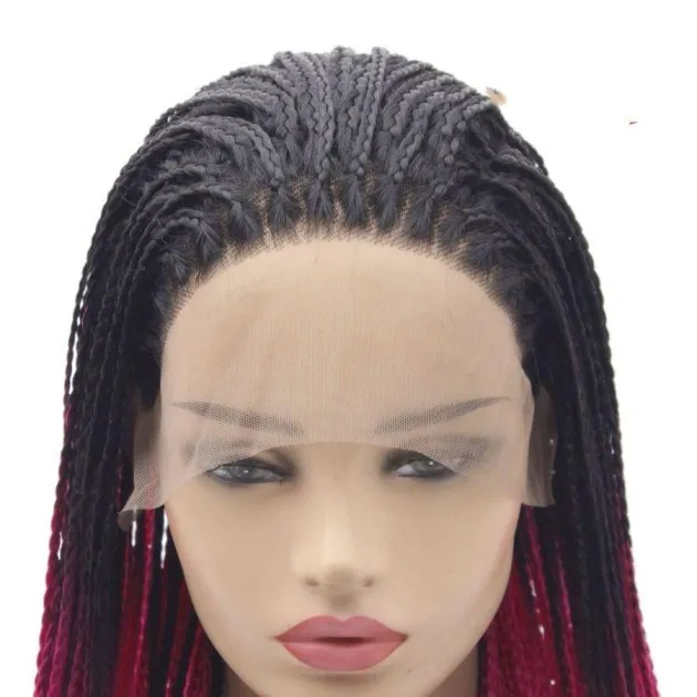 Double Braided Wig Purple