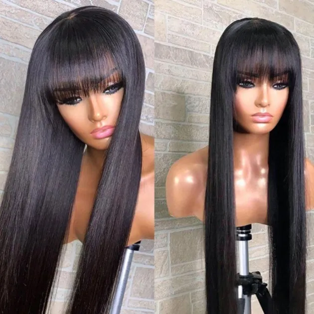 Real Human Hair Straightening Mechanism Wig