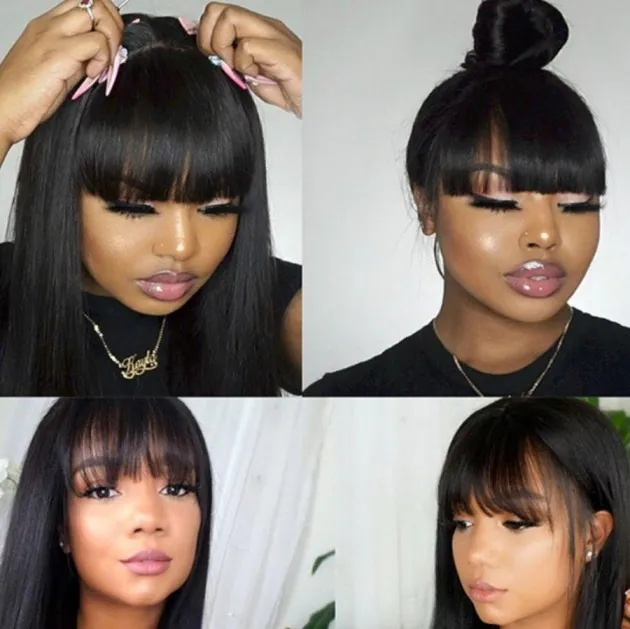 Real Human Hair Straightening Mechanism Wig