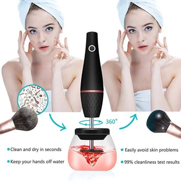 Makeup electric brush cleaner