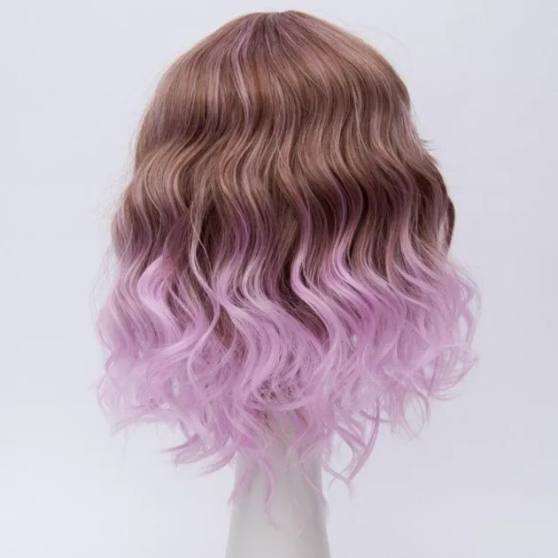 Color Short Curly Corn Hot Cosplay Wig