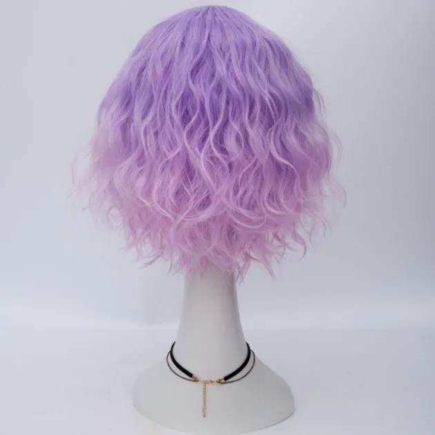 Color Short Curly Corn Hot Cosplay Wig