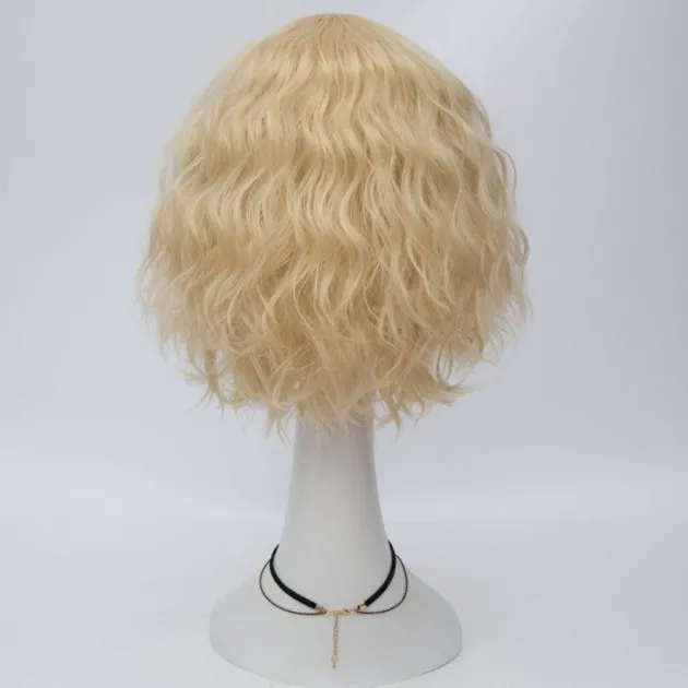 Color Short Curly Corn Hot Cosplay Wig