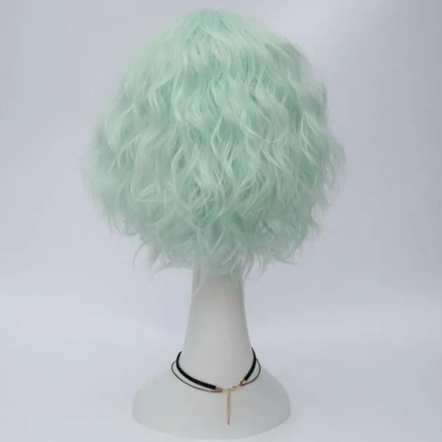 Color Short Curly Corn Hot Cosplay Wig