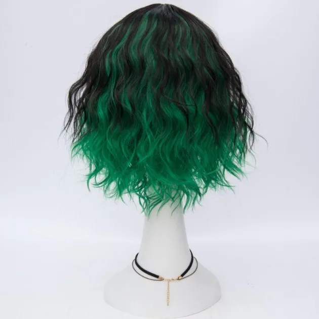 Color Short Curly Corn Hot Cosplay Wig
