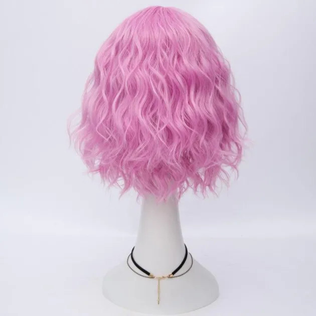 Color Short Curly Corn Hot Cosplay Wig