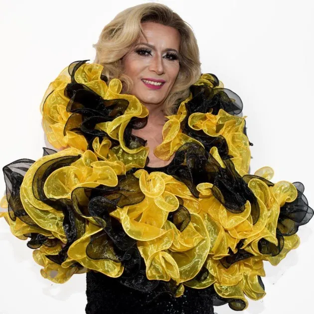 Duo Colors Drag Queen Organza Ruffle Boa