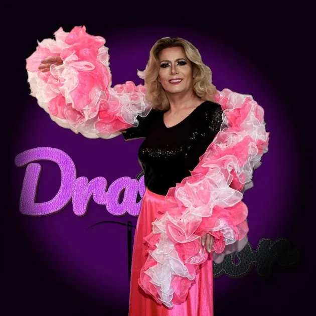 Duo Colors Drag Queen Organza Ruffle Boa