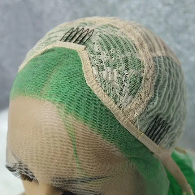 Green Big Wave Front Lace Wig
