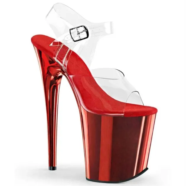Zapatos de tacón transparentes de moda Emily