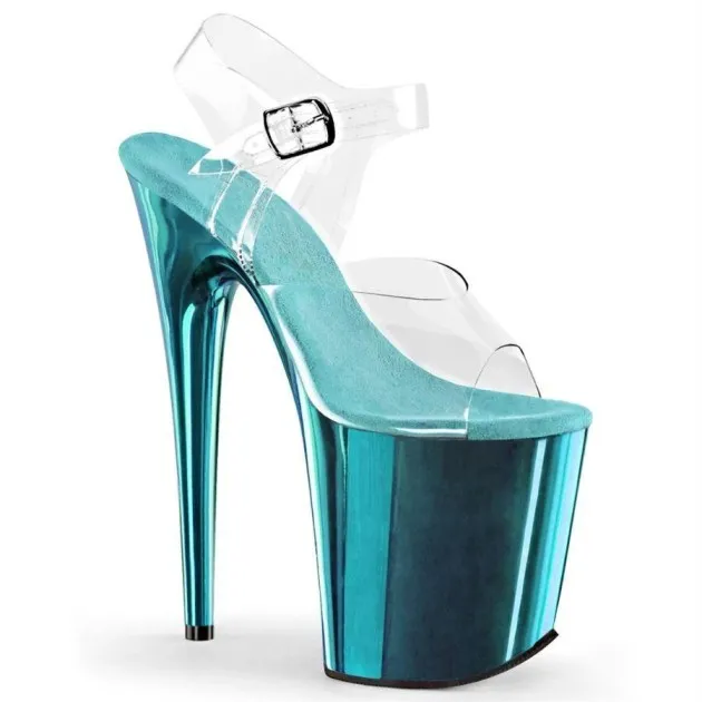 Zapatos de tacón transparentes de moda Emily