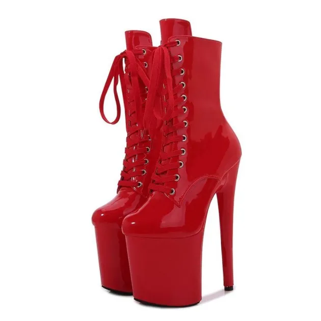 Solid Color Platform Low Boots