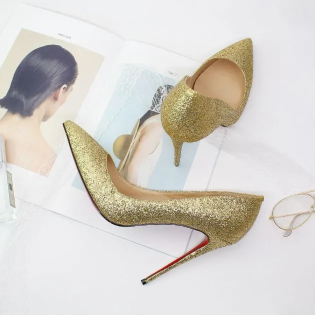 Pointed shallow 12 cm stiletto shoes