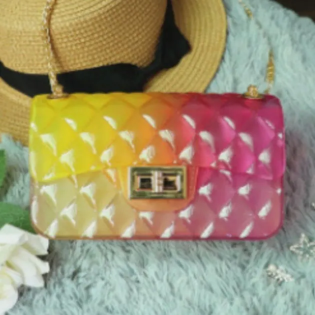Jelly chain bag gradient wild Messenger bag