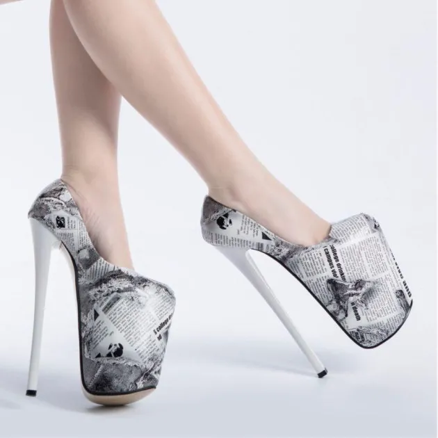 Newspaper High Heels Lois Lane