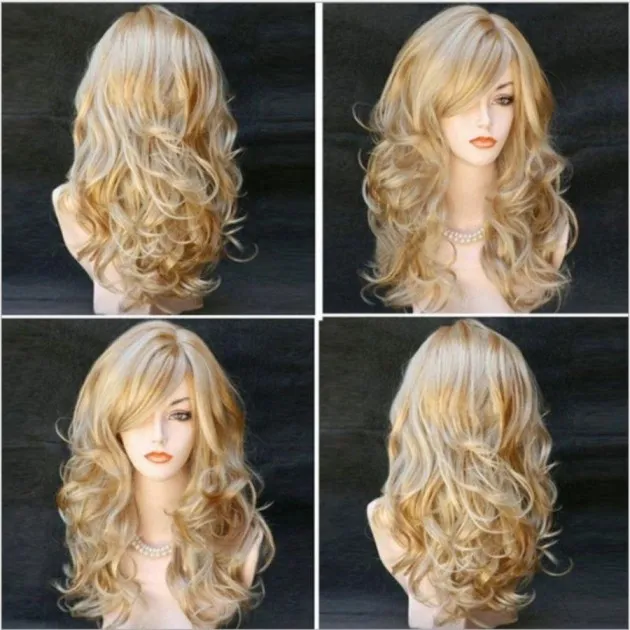 White Gradual European And American Women Wig