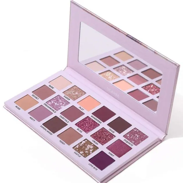 Paleta de sombras de ojos Desert Rose Paleta de sombras de ojos de 18 colores