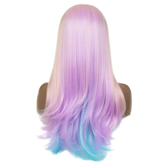 Gradient Color Inner Buckle Long Curly Hair Wig