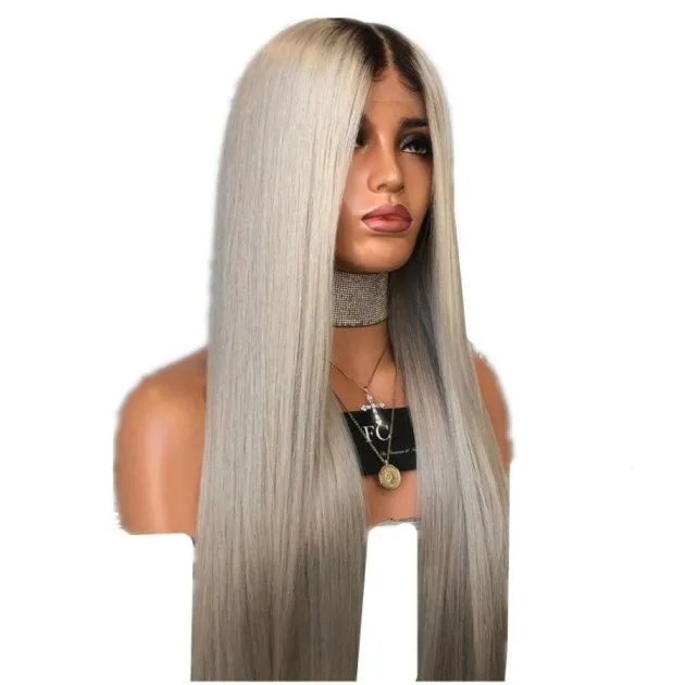 Wig Grey with dark outgrowth