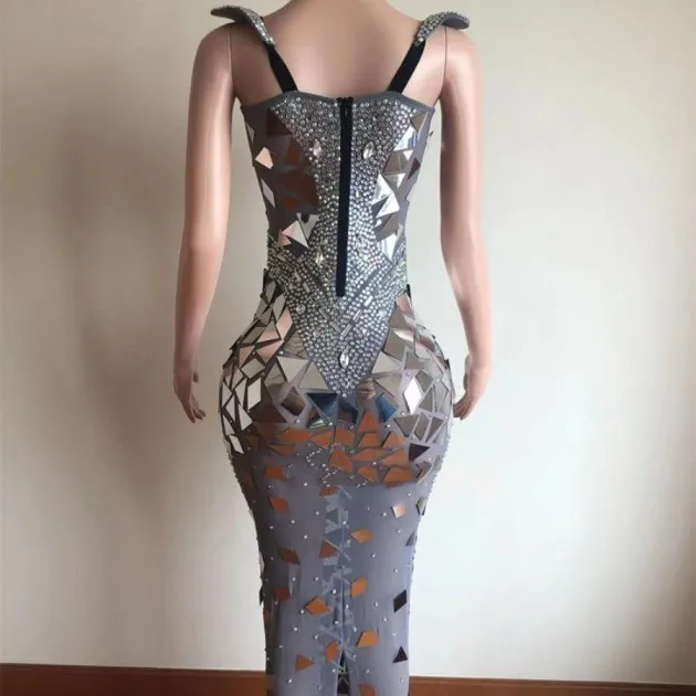 Elegant Long Sleeve Slim Fit Sequin Dress