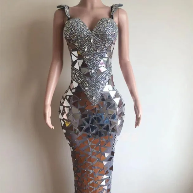Elegant Long Sleeve Slim Fit Sequin Dress
