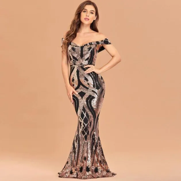 Temperament Fashion Slim Maxi Dress