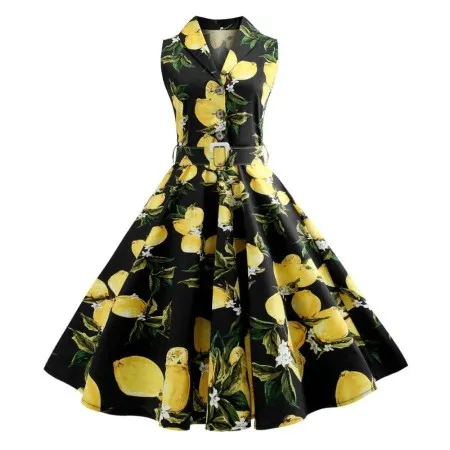Vestido Solapa Estampado