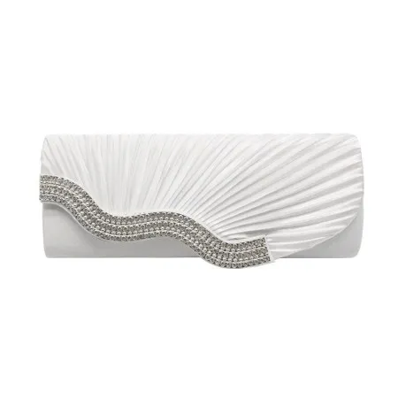 Clutch Plisado Con Strass
