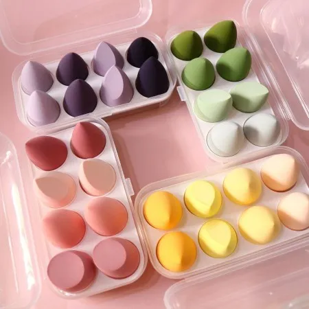 Soplo De Polvo De Maquillaje De Lavado De Cara Húmedo Y Seco