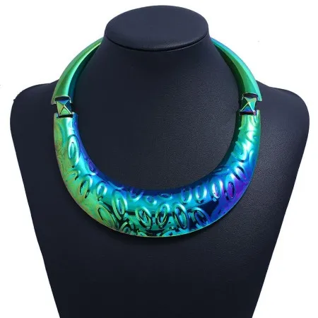 Collar Exagerado De Metal De Moda Punk