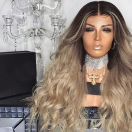 Wig Dyeing Mid-length Long Curly Hair Big Wave