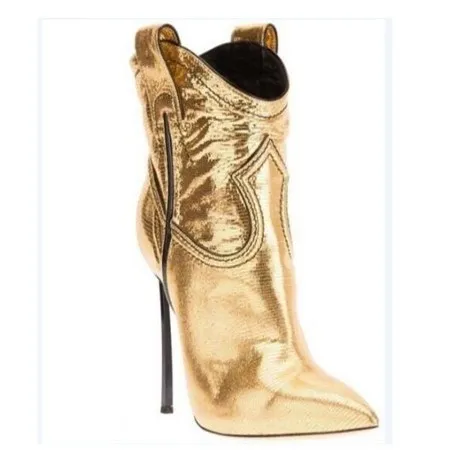 Pointed Toe Sleeve Stitching High Heel Boots