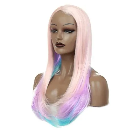 Gradient Color Inner Buckle Long Curly Hair Wig