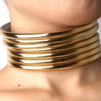 Adjustable Maxi Choker Necklace And Bracelet