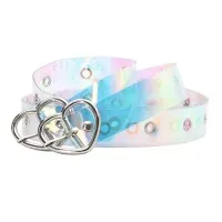 Cinturón De Ojo Colorido Transparente De Pvc, Cinturón Decorativo De Moda Que Combina Con Todo