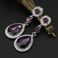 Shiny Drop Crystal Earrings