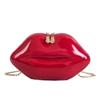 Lips Kleine Schoudertas Met Modeketen