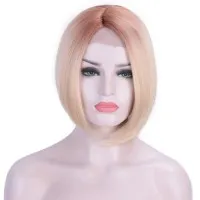 Peluca De Fibra Química Con Encaje Frontal Natalia