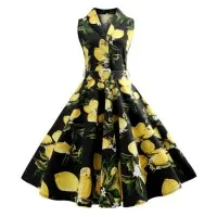 Vestido Solapa Estampado