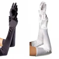 Stage Performance Singer Over Elbow Gloves