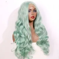 Mintgroen Chemische Vezel Hoge Temperatuur Zijde Front Lace