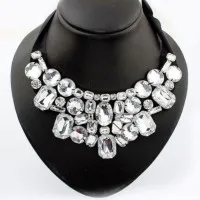 Collar Falso De Pétalo Brillante Exagerado, Collar Corto Irregular, Collar Falso De Moda Europea
